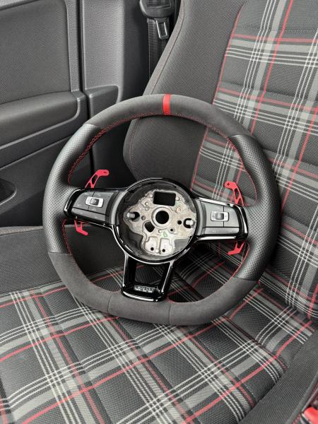 VW Golf 7 GTI GTD R-line Polo Tiguan Touran Lenkrad Neu Beziehen